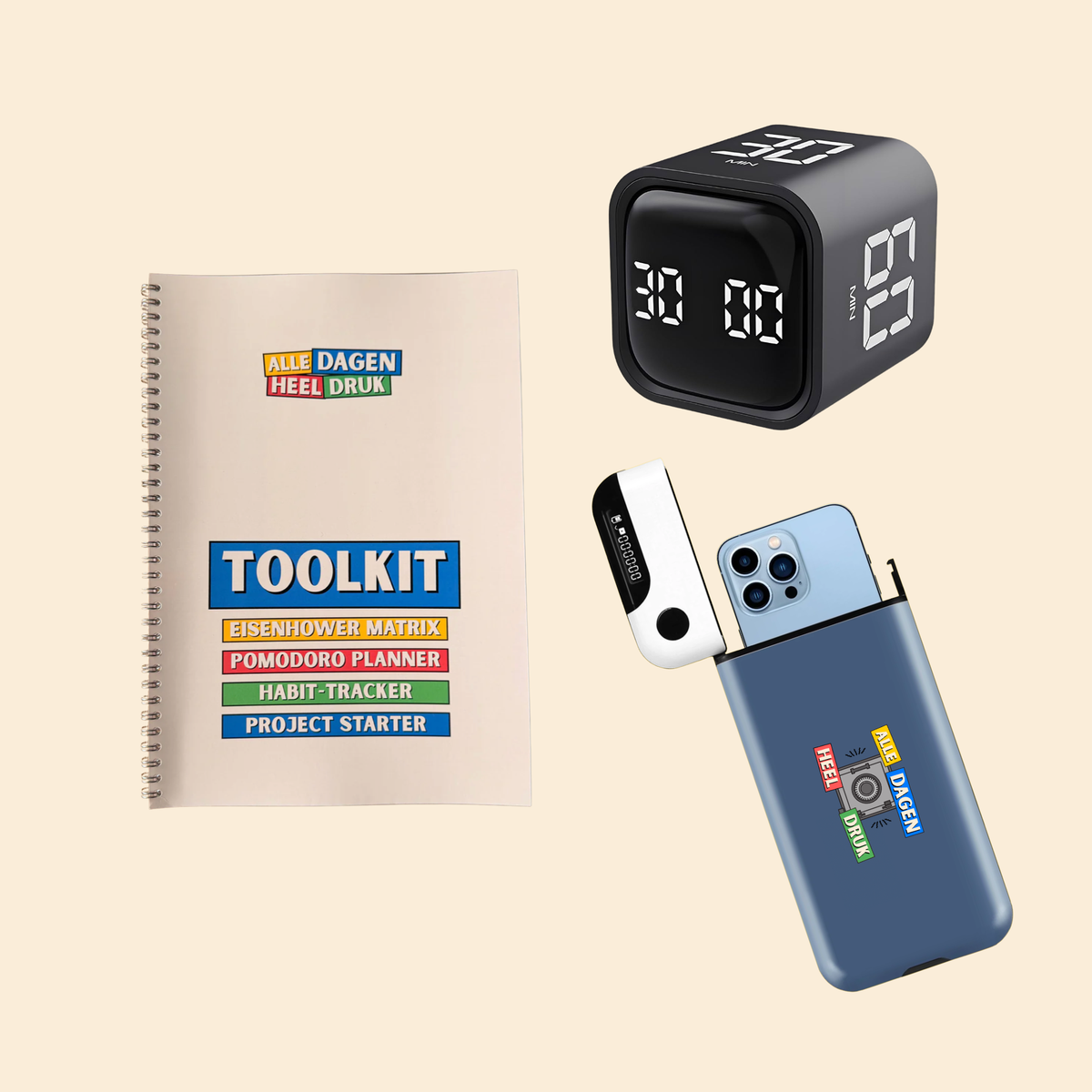 Focus Toolkit + Hocus Focus Doos + Pomodoro Dobbel